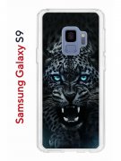 Чехол-накладка Samsung Galaxy S9 Kruche Print Дикий леопард