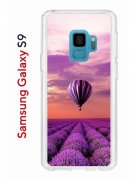 Чехол-накладка Samsung Galaxy S9  (580669) Kruche PRINT Лавандовый рай