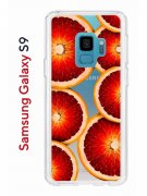 Чехол-накладка Samsung Galaxy S9  (580669) Kruche PRINT Orange