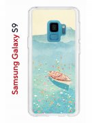 Чехол-накладка Samsung Galaxy S9  (580669) Kruche PRINT озеро цветов