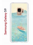 Чехол-накладка Samsung Galaxy S9  (580669) Kruche PRINT озеро цветов