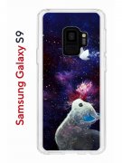 Чехол-накладка Samsung Galaxy S9  (580669) Kruche PRINT Мотылёк