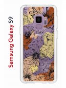 Чехол-накладка Samsung Galaxy S9  (580669) Kruche PRINT Ягоды и Цветы