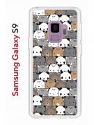 Чехол-накладка Samsung Galaxy S9 Kruche Print Медвежата