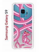 Чехол-накладка Samsung Galaxy S9  (580669) Kruche PRINT Розовая Пантера