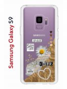 Чехол-накладка Samsung Galaxy S9  (580669) Kruche PRINT Крафтовые наклейки