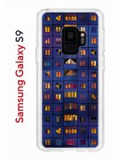 Чехол-накладка Samsung Galaxy S9  (580669) Kruche PRINT Ночные окна