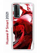 Чехол-накладка Huawei P Smart 2021 (594564) Kruche PRINT Вино