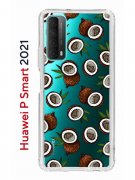 Чехол-накладка Huawei P Smart 2021 Kruche Print Кокосы