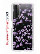 Чехол-накладка Huawei P Smart 2021 Kruche Print Сакура