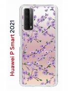 Чехол-накладка Huawei P Smart 2021 Kruche Print Сакура