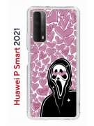 Чехол-накладка Huawei P Smart 2021 Kruche Print Любовь и Крик