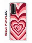 Чехол-накладка Huawei P Smart 2021 Kruche Print Сердце