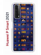 Чехол-накладка Huawei P Smart 2021 Kruche Print Ночные окна