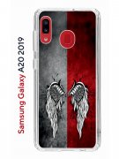 Чехол-накладка Samsung Galaxy A20 2019/A30 2019 Kruche Print Крылья