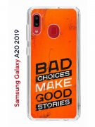Чехол-накладка Samsung Galaxy A20 2019 (580663) Kruche PRINT Good stories