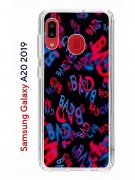 Чехол-накладка Samsung Galaxy A20 2019/A30 2019 Kruche Print Bad