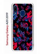 Чехол-накладка Samsung Galaxy A20 2019/A30 2019 Kruche Print Bad