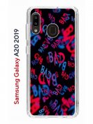 Чехол-накладка Samsung Galaxy A20 2019/A30 2019 Kruche Print Bad