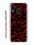 Чехол-накладка Samsung Galaxy A20 2019 (580663) Kruche PRINT Angry