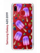 Чехол-накладка Samsung Galaxy A20 2019 (580663) Kruche PRINT Ice Cream