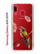 Чехол-накладка Samsung Galaxy A20 2019 (580663) Kruche PRINT Колибри