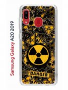 Чехол-накладка Samsung Galaxy A20 2019/A30 2019 Kruche Print Danger