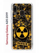 Чехол-накладка Samsung Galaxy A20 2019/A30 2019 Kruche Print Danger