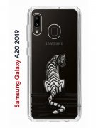 Чехол-накладка Samsung Galaxy A20 2019 (580663) Kruche PRINT Tiger
