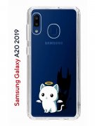 Чехол-накладка Samsung Galaxy A20 2019/A30 2019 Kruche Print Angel Demon