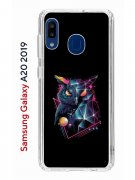 Чехол-накладка Samsung Galaxy A20 2019 (580663) Kruche PRINT Retro Owl