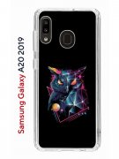 Чехол-накладка Samsung Galaxy A20 2019 (580663) Kruche PRINT Retro Owl