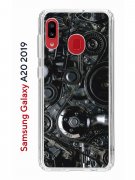Чехол-накладка Samsung Galaxy A20 2019/A30 2019 Kruche Print Двигатель