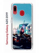 Чехол-накладка Samsung Galaxy A20 2019/A30 2019 Kruche Print Киберпанк