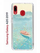 Чехол-накладка Samsung Galaxy A20 2019 (580663) Kruche PRINT озеро цветов
