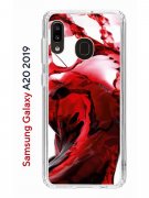 Чехол-накладка Samsung Galaxy A20 2019 (580663) Kruche PRINT Вино