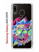 Чехол-накладка Samsung Galaxy A20 2019 (580663) Kruche PRINT Многоликий Рик