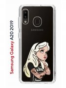 Чехол-накладка Samsung Galaxy A20 2019/A30 2019 Kruche Print Tattoo Girl