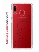 Чехол-накладка Samsung Galaxy A20 2019 (580663) Kruche PRINT Муравьи