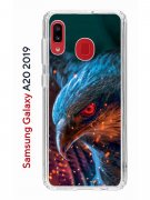Чехол-накладка Samsung Galaxy A20 2019/A30 2019 Kruche Print Орел