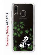 Чехол-накладка Samsung Galaxy A20 2019/A30 2019 Kruche Print Панды