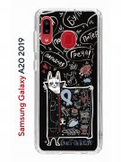 Чехол-накладка Samsung Galaxy A20 2019 (580663) Kruche PRINT Кот Питер