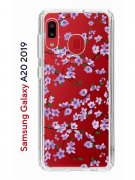 Чехол-накладка Samsung Galaxy A20 2019/A30 2019 Kruche Print Сакура
