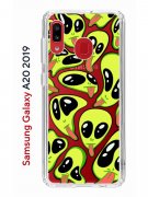 Чехол-накладка Samsung Galaxy A20 2019 (580663) Kruche PRINT Инопланетянин