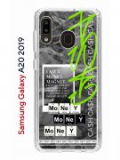 Чехол-накладка Samsung Galaxy A20 2019/A30 2019 Kruche Print Money Easy