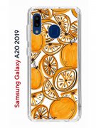 Чехол-накладка Samsung Galaxy A20 2019 (580663) Kruche PRINT Апельсины