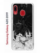 Чехол-накладка Samsung Galaxy A20 2019 (580663) Kruche PRINT Разводы краски