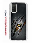 Чехол-накладка Samsung Galaxy A02s Kruche Print Тигриный глаз