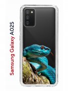 Чехол-накладка Samsung Galaxy A02s (594636) Kruche PRINT Змея