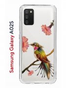 Чехол-накладка Samsung Galaxy A02s (594636) Kruche PRINT Колибри